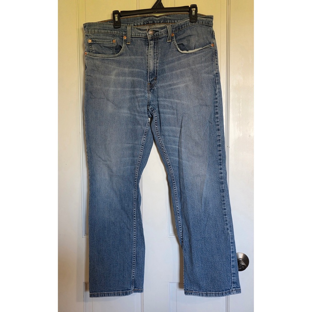 Levis 559 Relaxed Straight Jeans Mens 36x30 Blue WaterLess Denim 00559-0421